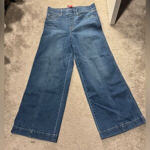 SPANX Women's Wide Leg Flare Jeans - Medium Blue Denim